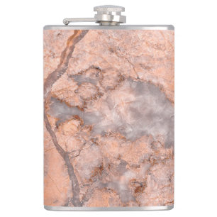 Trendy Coole Marmorstein-Textur Flachmann