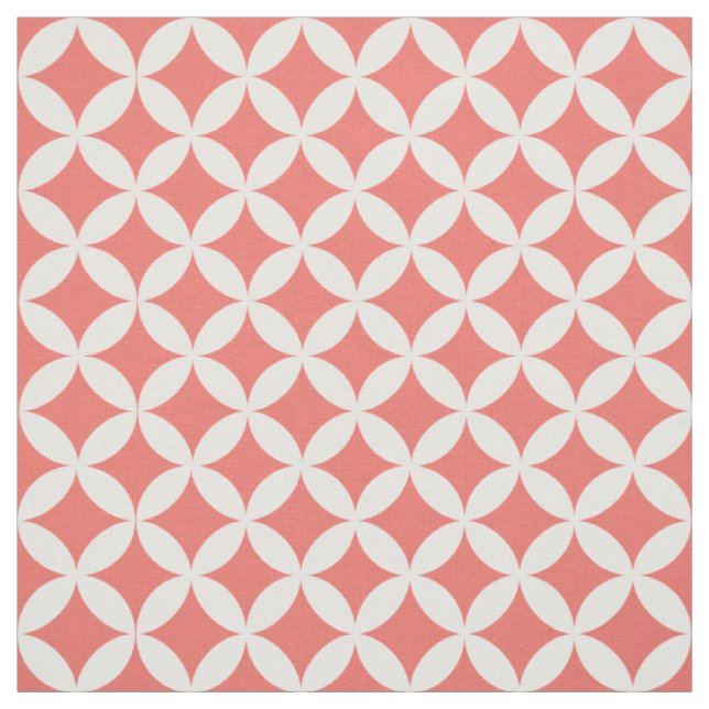 Trendy Coral Diamond Lattice Muster Stoff (Muster)
