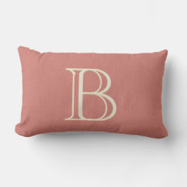Trendy Coral Personalisiert Mit Monogramm dekorati Lendenkissen