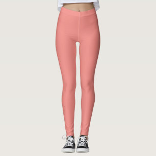 Trendy Coral Pink Leggings für Alltag