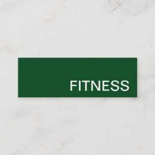 Trendy Creative Green Fitness Sport Business Card Mini Visitenkarte