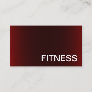 Trendy Creative Red Fitness Sport Business Card Visitenkarte