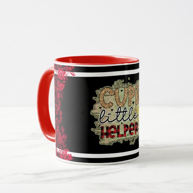 Trendy Cupid Valentinstag Tasse (Vorderseite Links)