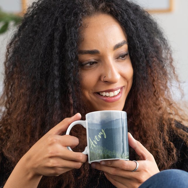 Trendy Custom Clingmans Dome Smoky Mountain Foto Kaffeetasse (Von Creator hochgeladen)