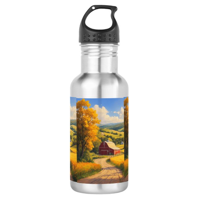 "Trendy Custom Water Bottles Here" Edelstahlflasche (Vorderseite)