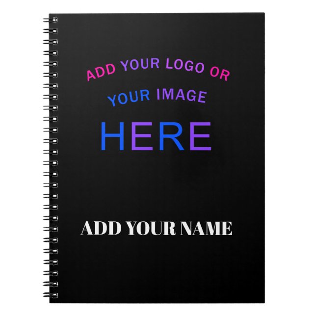 Trendy Customizable Personalisierte Markenlogos Notizblock (Vorderseite)