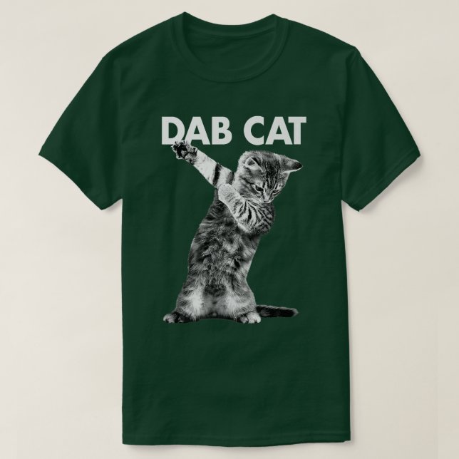 Trendy Dab Cat Kitten Graphic  T-Shirt (Design vorne)