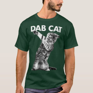 Trendy Dab Cat Kitten Graphic T-Shirt