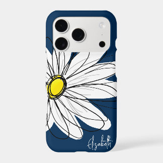 Trendy Daisy Floral Abbildung Custom name