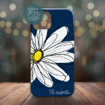 Trendy Daisy Floral Abbildung Custom name Case-Mate iPhone Hülle<br><div class="desc">Ein skurriler,  zeichnend mit einem soliden Farbhintergrund und einem Ort,  um einen Namen oder anderen Text hinzuzufügen. Ein modernes,  lebendiges,  handgezeichnetes Design mit trendigen Farben.</div>