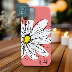 Trendy Daisy Floral and Whimsical Individuelle Nam iPhone 16 Hülle
