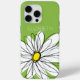 Trendy Daisy Floral Illustration - Limon und gelb iPhone 15 Pro Max Hülle (Back)