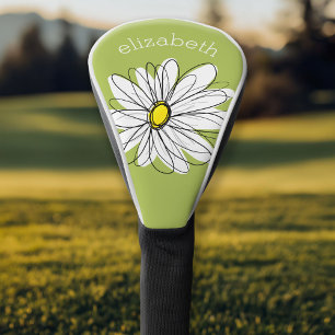 Trendy Daisy mit grau-gelb-grün Golf Headcover
