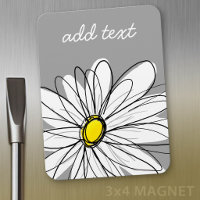 Trendy Daisy mit grau und gelb