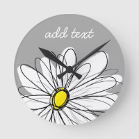 Trendy Daisy mit grau und gelb