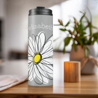 Trendy Daisy mit grau und gelb