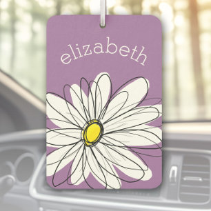 Trendy Daisy mit Lilac und gelb Autolufterfrischer