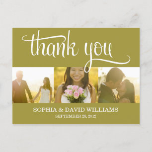 TRENDY DANKSAGUNG HOCHZEIT DANKSAGUNGSKARTE POSTKARTE