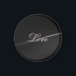 Trendy Dark Gray Wave Liebe Wedding Calligraphy Magnet<br><div class="desc">Sie können die Schriftart und Farben leicht ändern. Sie können auch Ihr Logo und das Hintergrundbild hinzufügen,  wie Sie möchten.</div>
