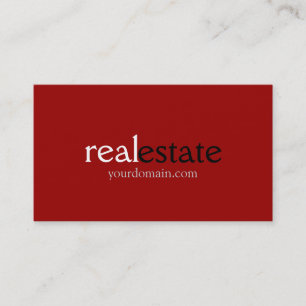 Trendy Dark Real Anwesen Agent Business Card Visitenkarte
