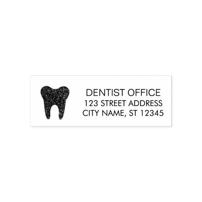 Trendy Dentist Office-Rücksendeadresse Permastempel (Design)
