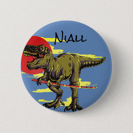 Trendy Dinosaur Button