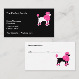 Trendy Dog Grooming Termin Business Cards Visitenkarte
