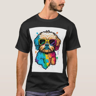 Trendy Dog Lover T - Shirt - Perfekt für die Gesta