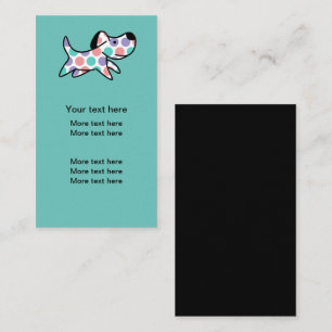 Trendy Dog Pets Theme Business Cards Visitenkarte