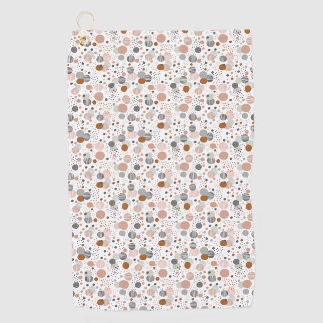 Trendy dots Muster Badehandtuch Golfhandtuch (Vorderseite)