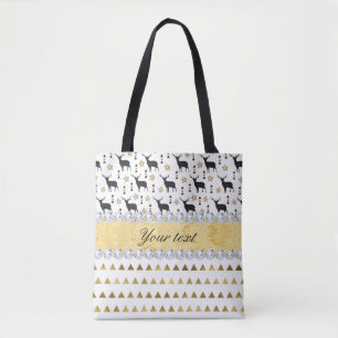 Trendy-Dreifach-Muster und Diamanten