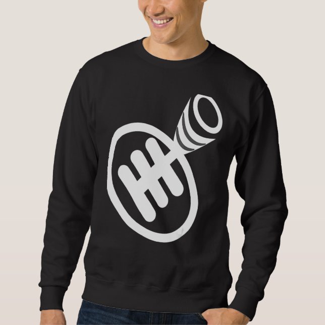 Trendy Driving Gear Shift Driver Car Racing Autom Sweatshirt (Vorderseite)