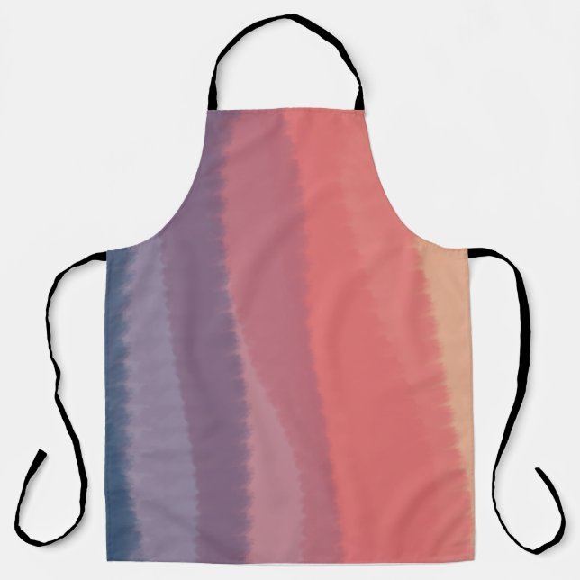 Trendy Dusk Colored Watercolor Malerei Schürze (Vorderseite)