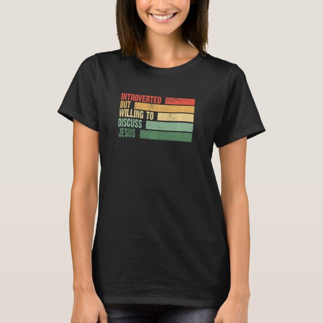 Trendy eingeführt, aber bereit, über Jesus zu disk T-Shirt (Vorderseite)