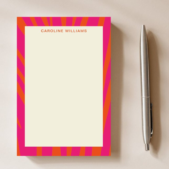 Trendy Einzigartig Abstrakter Rosa Mädchenname Post-it Klebezettel (Von Creator hochgeladen)