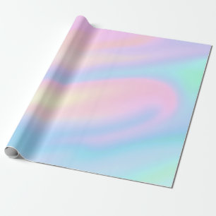 Trendy Einzigartige Pastellfarben Rosa abstrakte W Geschenkpapier
