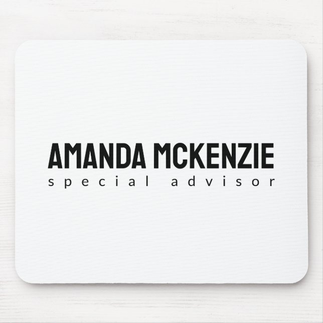 Trendy Einzigartiges kreatives Minimalistisches De Mousepad (Vorne)