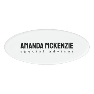Trendy Einzigartiges kreatives Minimalistisches De Namenschild