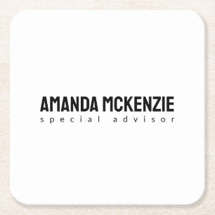 Trendy Einzigartiges kreatives Minimalistisches De Rechteckiger Pappuntersetzer