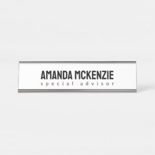 Trendy Einzigartiges kreatives Minimalistisches De Schreibtischnamensplakette