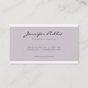 Trendy Elegant Beruflich Minimalistisch Schlicht L Visitenkarte