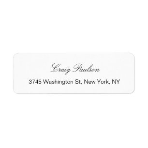 Trendy Elegant Hand Writing White Business