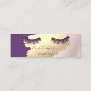 Trendy, elegant,Imitate Gold Foil Pinselstriche,La Mini Visitenkarte