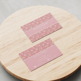 Trendy & Elegant | kühl Stilfloral Visitenkarte