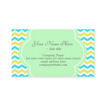 Trendy, elegant, modern blau & limigrün Zickzack