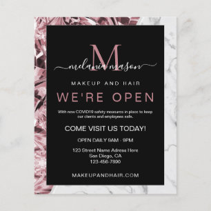 Trendy Elegant Realistischer Rosa Diamant Weißer M Flyer