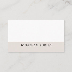 Trendy Elegant Sleek Graphic Design Schlicht Moder Visitenkarte
