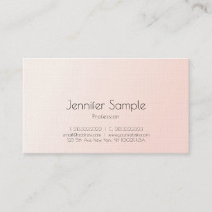Trendy elegante erröten rosa moderner visitenkarte