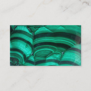 Trendy Elegante Green Malachite Crystal Stone Visitenkarte