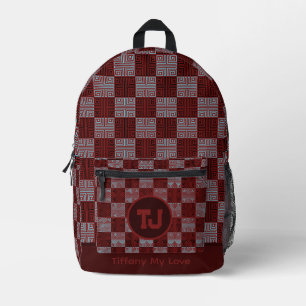 Trendy Elementary Student Back to School Backpack Bedruckter Rucksack
